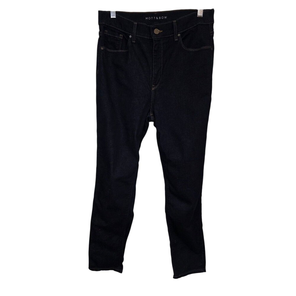 Mott & Bow Jeans Womens 30x28 Blue Mom High Rise Dark Wash Denim Classic